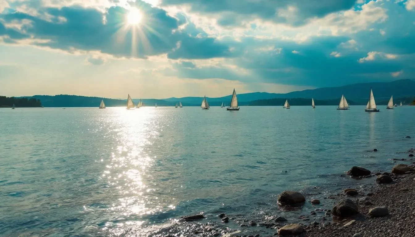 Lake Balaton - filming location in Hungary